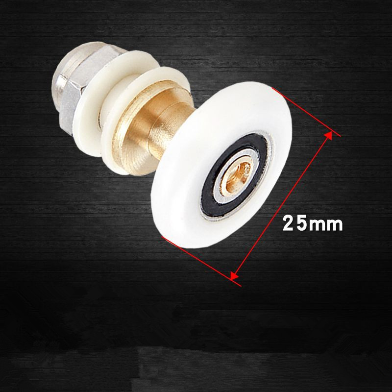  Rueda de pl&aacute;stico para vitrina con puerta corredera 