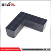  FL1056 Patas de muebles de mesa de sofá de plástico negro tipo L, baratas, de buena calidad