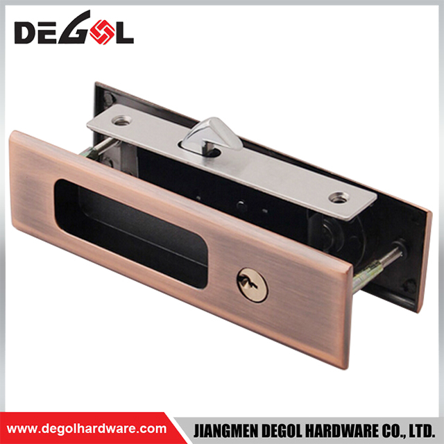 Cerradura de puerta corredera con cerradura de gancho de aleación de zinc SL1002 SSS AB AC