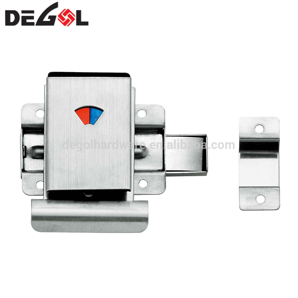 Diseño moderno nuevo perno de puerta de inodoro de aleación de zinc