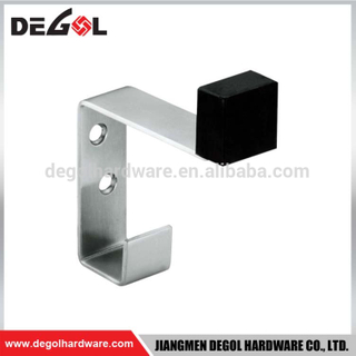 Tope de puerta de acero inoxidable de 90 grados con gancho