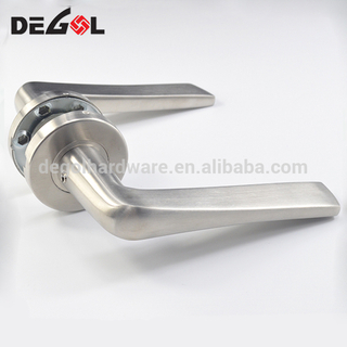 Cerradura de ferretería sólida de puerta de palanca sólida de acero inoxidable al por mayor moderna