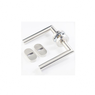 Manijas modernas para puertas de inodoros de acero inoxidable