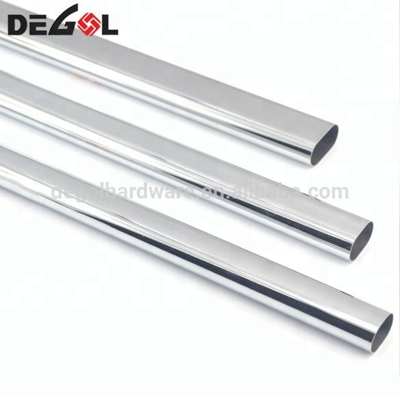 Muebles redondos de acero inoxidable de alta calidad ss tubo armario ropa tubo