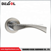 Manijas de puerta cuadradas cromadas con palanca sólida de lujo para habitación interior de aleación de zinc gran oferta
