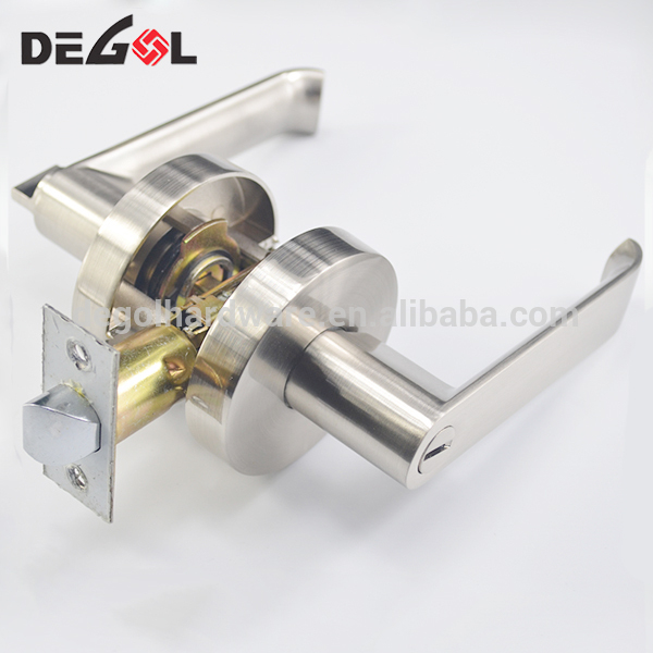 Cerradura tubular de puerta de entrada con palanca de grado 3 de aleación de zinc sólido en el mercado de EE. UU.