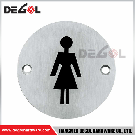 SP1001 Placa redonda personalizada para letrero de puerta de metal para interiores y exteriores