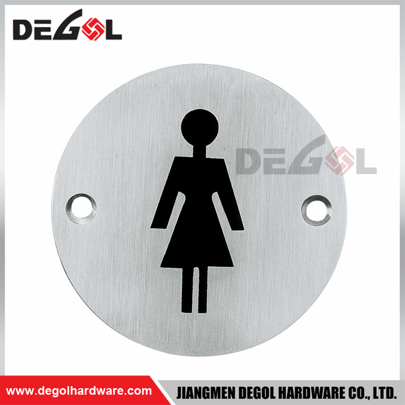 SP1001 Placa redonda personalizada para letrero de puerta de metal para interiores y exteriores