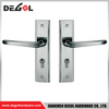 Manija de puerta de acero inoxidable para puerta de entrada de apartamento con placa trasera