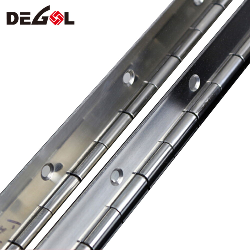 DH1025 Bisagra de piano continua de acero inoxidable para herrajes para muebles de alta calidad
