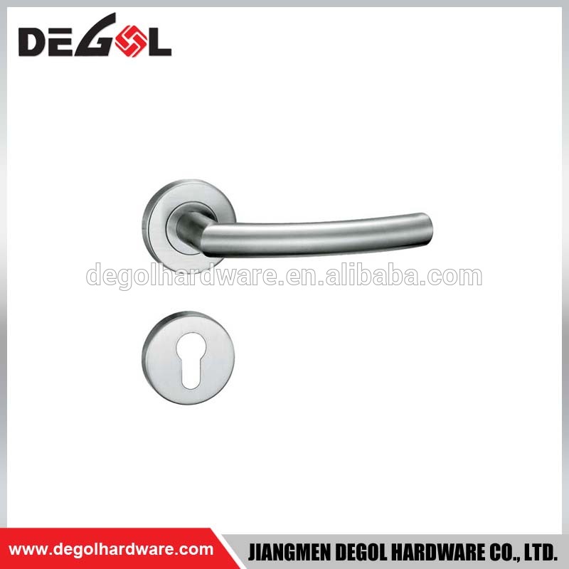 Manijas de puerta de palanca de plástico de tubo de acero inoxidable Venta al por mayor de China para puerta interior