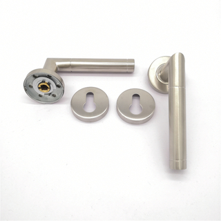Manija de puerta de vidrio de acero inoxidable Herrajes de construcción de lujo Manija de puerta de zinc exterior