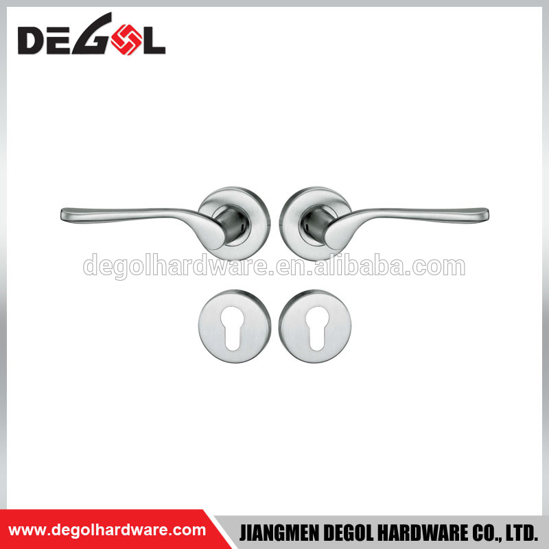 Manija de puerta de vidrio de acero inoxidable Herrajes de construcción de lujo Manija de puerta de zinc exterior
