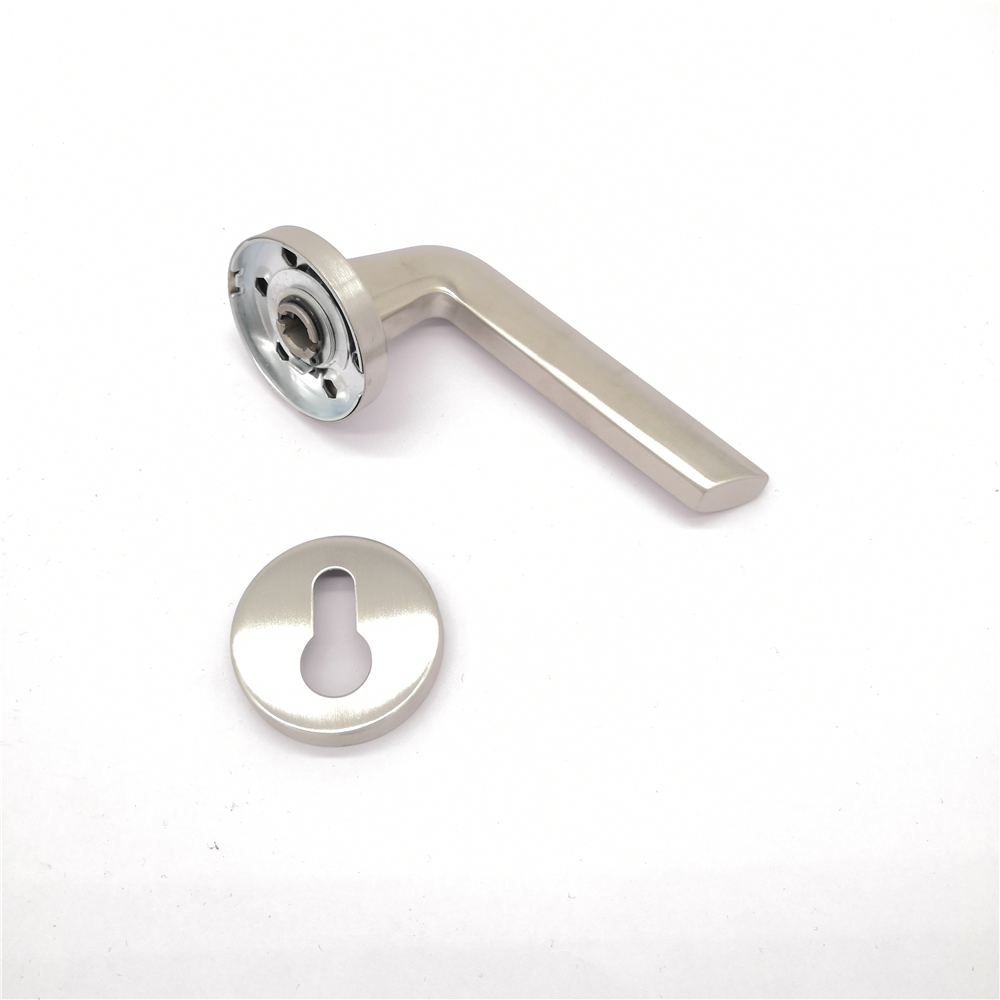 Manija de puerta de palanca de buje de latón hueco de metal fundido de alta calidad