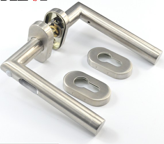 Manijas de puerta de palanca de satén de estilo popular de alta calidad