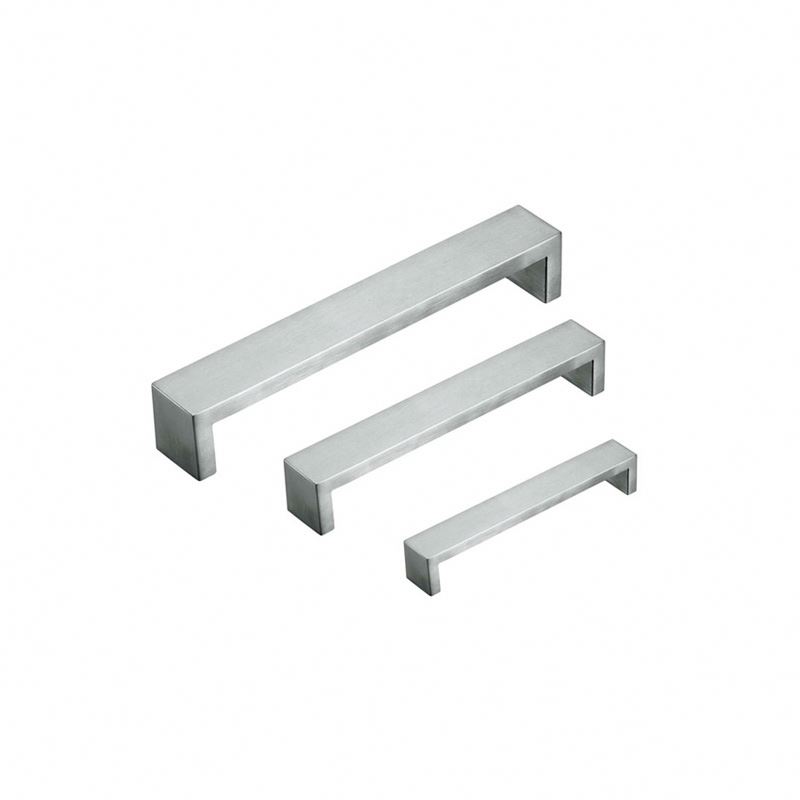 Manijas de gabinete de diseñador de muebles de armario de acero inoxidable de lujo de lujo