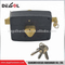 Cerradura de puerta de borde de latón negro superventas del fabricante de China para puerta de entrada