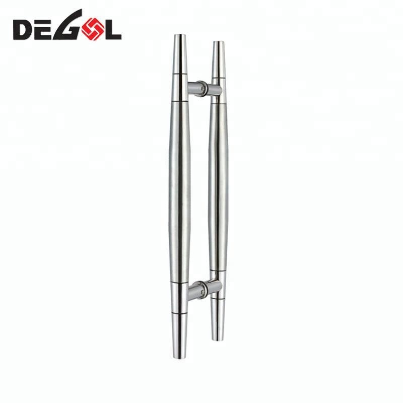 Tirador de puerta de acero inoxidable de estilo barato de estilo ameciano para puerta comercial