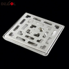 Manija de puerta con rejilla de canalón de drenaje de piso de acero inoxidable de metal con pie