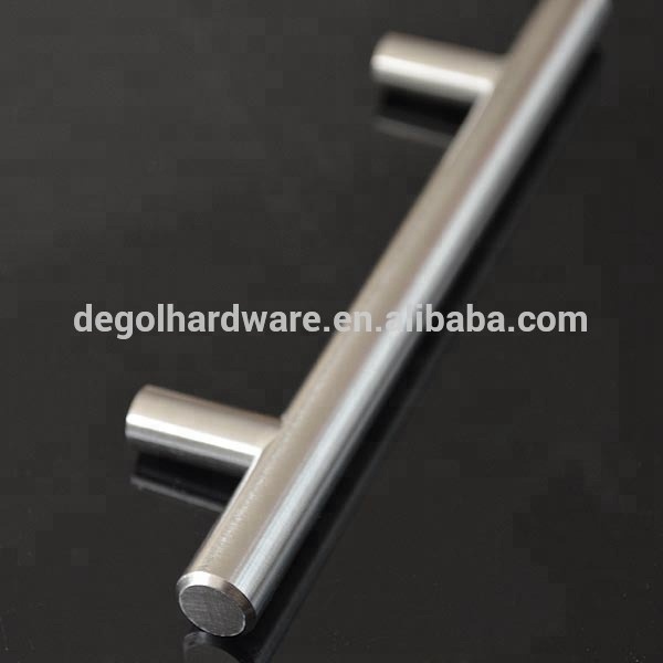 Cajón de lujo con barra en T, tirador de acero inoxidable, tirador para muebles fundidos