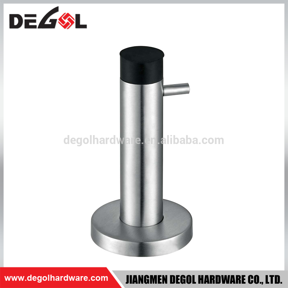 Tope de puerta de acero inoxidable de caucho de alta calidad con gancho