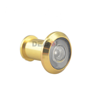 Ojo de puerta de latón Visor de puerta de lente de vidrio de seguridad de 200 grados de ancho para puerta delgada