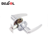 Perilla de bola de puerta de inodoro de madera de acero inoxidable, cerradura de manija de puerta de palanca tubular