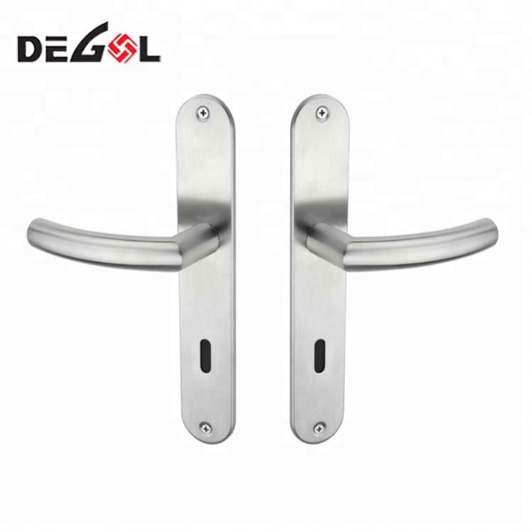 Placa de la manija de la puerta de fundición interior de acero inoxidable