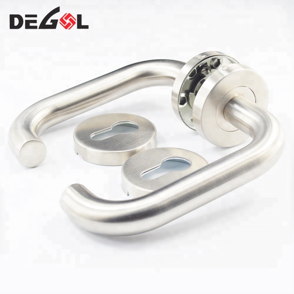 Tirador de puerta de acero inoxidable de estilo clásico europeo para puerta de apartamento