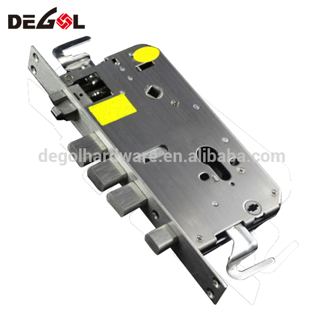 Buena calidad de acero inoxidable 304 UL Palanca manija de la puerta con placa