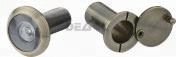 Visor de ojo de puerta de zinc de 180 grados con lente de vidrio, mirilla