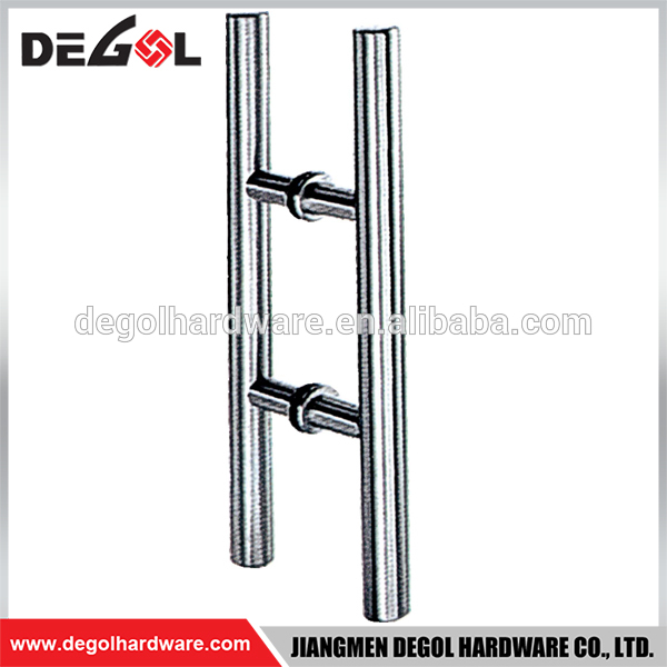 Nuevo contrato moderno de acero inoxidable con doble manija de puerta de vidrio abierto