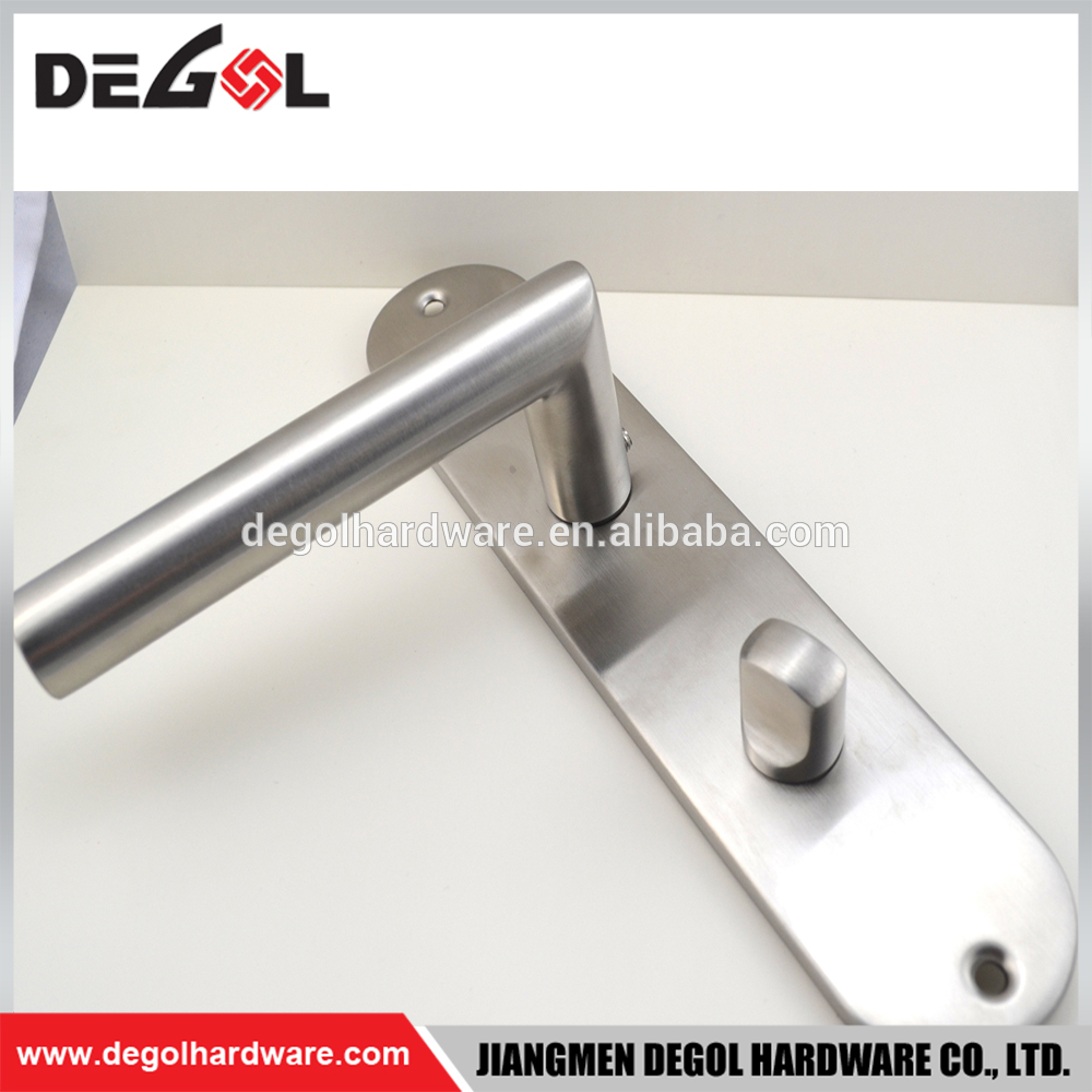 Manillas de puerta de acero inoxidable 201/304 de alta calidad, placa posterior