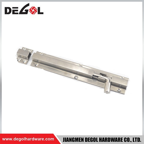 Perno de puerta con pernos deslizantes de acero inoxidable plateado de 6 pulgadas para ventanas y puertas