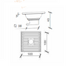 XG-330AF1 Trefilado 304 Acero inoxidable Drenaje de piso de 3,0 mm de espesor para baño Cocina