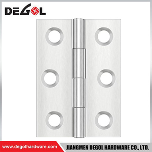 Bisagras de puerta de acero inoxidable plateado 304 de 3*2,5 pulgadas suministradas en China 
