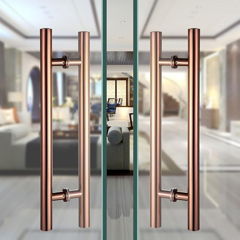 Eleve su entrada: la manija de la puerta de acero inoxidable