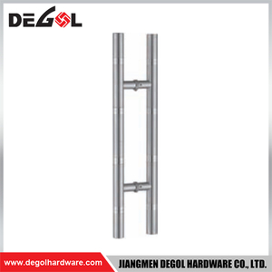 YE109 Herraje para puerta de cristal cromado satinado negro