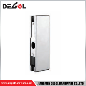 YE212 Herraje para puerta de cristal cromado satinado negro