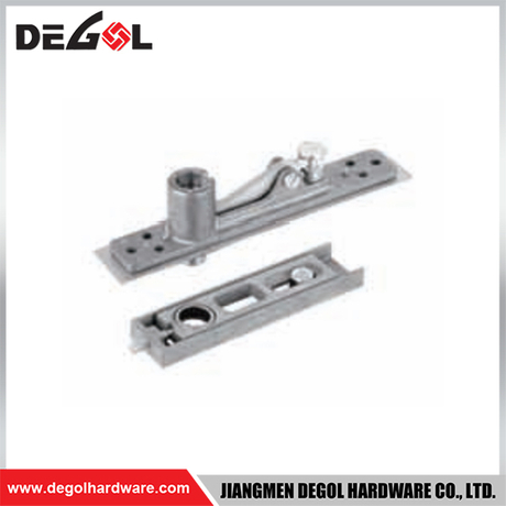 YE223 Herraje para puerta de cristal cromado satinado negro