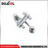YG112 Muro cortina de vidrio Serie Cromo satinado Negro