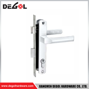 Cerradura de puerta corrediza de vidrio de aluminio SL1016, estrecha, 85 mm, contraseña, impermeable, para exteriores, con aplicación TTlock, puerta lateral doble 