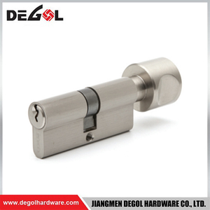 Cilindro de cerradura abierta simple de latón plateado SilentFit hecho en China, Jiangmen