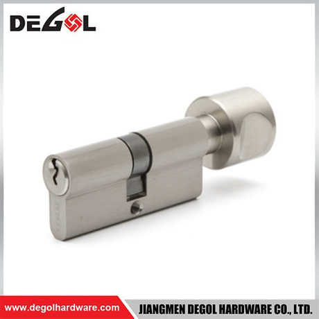 Cilindro de cerradura abierta simple de latón plateado SilentFit hecho en China, Jiangmen