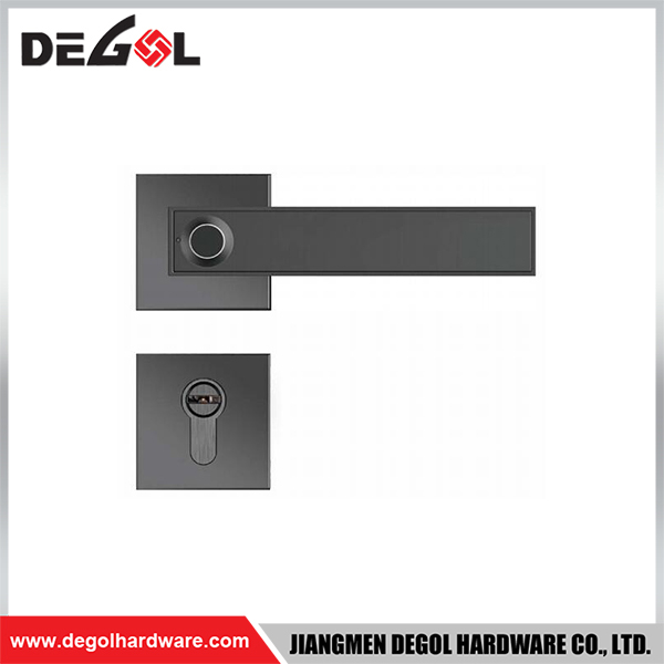 SML03 Manija de puerta de aleación de zinc Cerradura inteligente Negro mate / Plata satinada