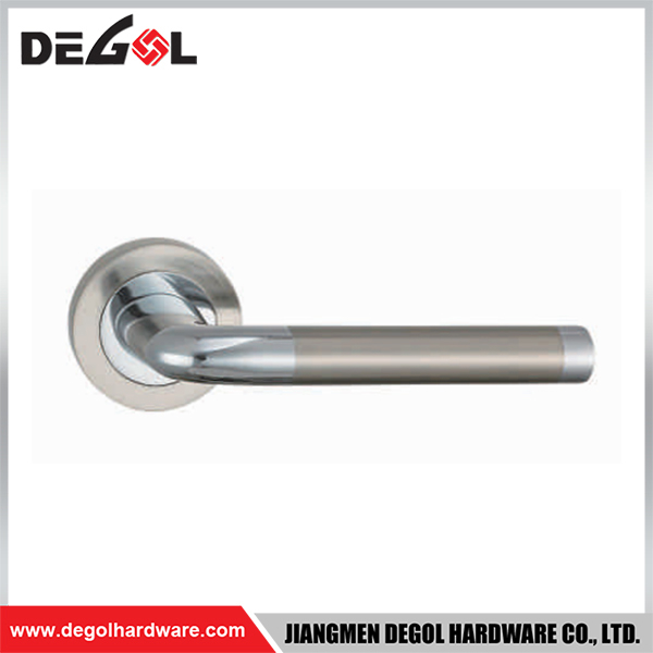 Elegante manija de puerta de zinc y aluminio, construcción robusta, refina el interior de su hogar