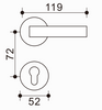 Elegante tirador de puerta de zinc y aluminio, aleación de primera calidad, realza el estilo de tu puerta
