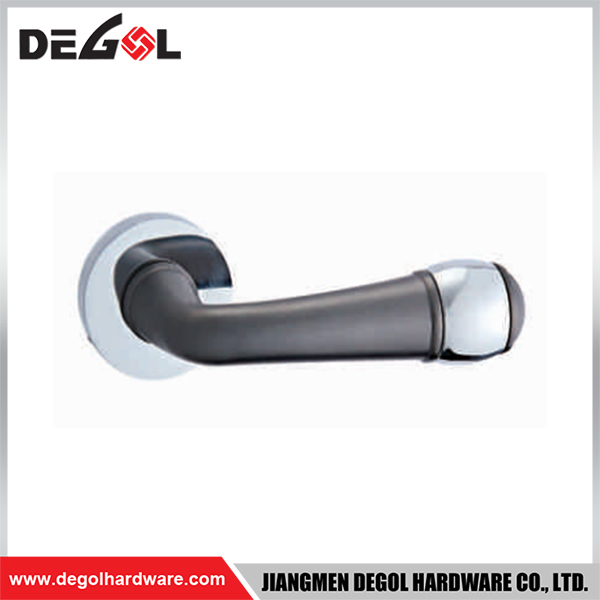 Manijas de puerta de fundición de precisión personalizadas negras de aleación de aluminio y aleación de zinc, producidas en China