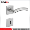 Manija de puerta de tubo redondo de trefilado de alambre de acero inoxidable, industria de mentones