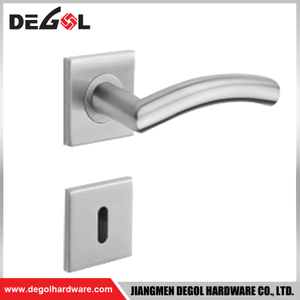 Manija de puerta de tubo redondo de trefilado de alambre de acero inoxidable, industria de mentones